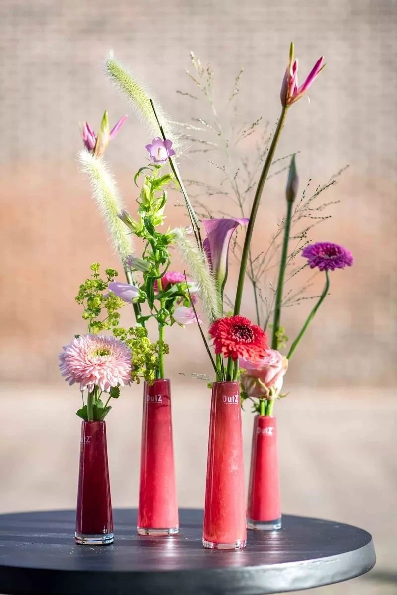 Lowlands Design Raspberry Solifleur Bud Vase