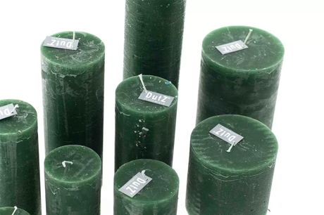 Lowlands Design Rustic Candle - Dark Green