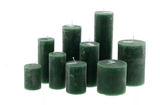 Lowlands Design Rustic Candle - Dark Green