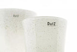 Lowlands Design Conic Vase Thick Glass with Bubbles
