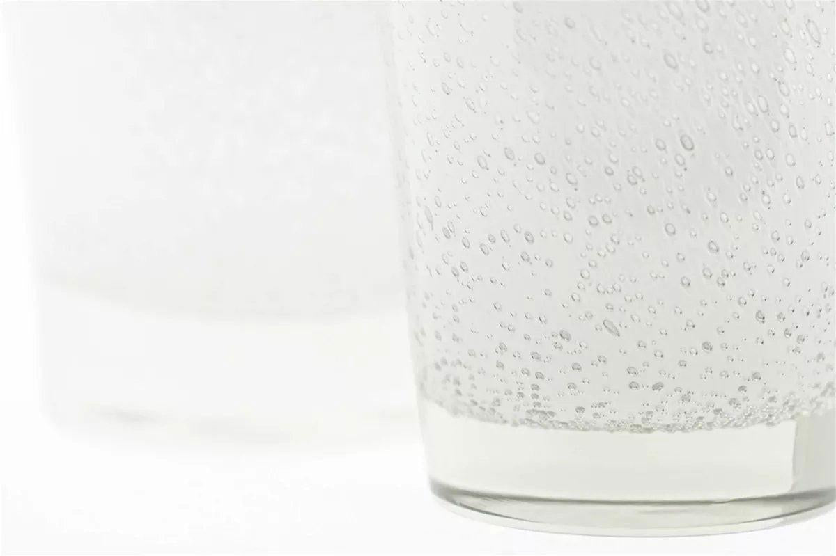 Lowlands Design Conic Vase Thick Glass with Bubbles