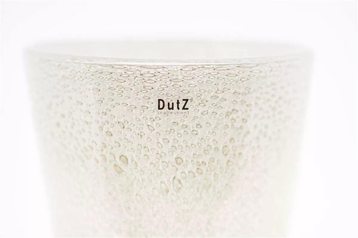 Lowlands Design Conic Vase Thick Glass with Bubbles