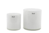 Lowlands Design C1 Glass Candleholder - white