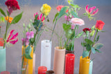 Lowlands Design White Cylinder Vase by DutZ