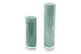 Lowlands Design Green & White Cylinder Vase
