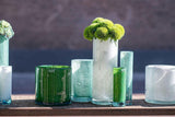 Lowlands Design Cylinder 6 Mouth Blown Glass Vase Pot