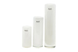 Lowlands Design White Cylinder Vase by DutZ