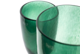 Lowlands Design Dark Green Glass Flower Vase by Dutz