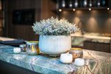 Lowlands Design Rieky Beige Glass Bowl by DutZ