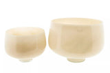 Lowlands Design Rieky Beige Glass Bowl by DutZ