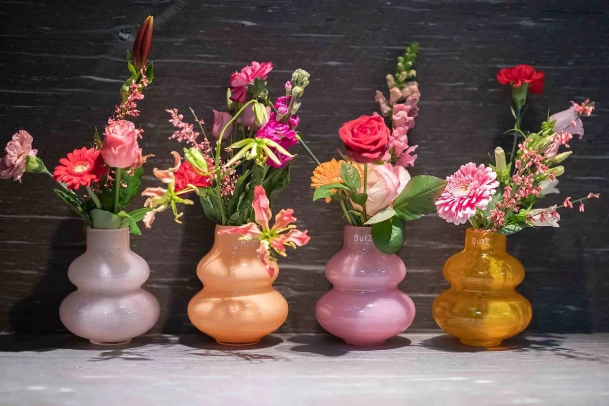 Lowlands Design Skrzyszow Glass Vase - Ochre