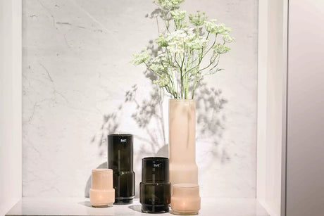 Lowlands Design Glass Vase Fenn - Smoke