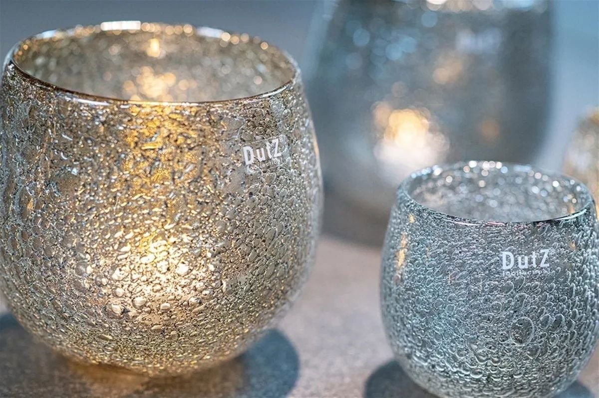 Lowlands Design Diva Glass Hurricane Candleholde