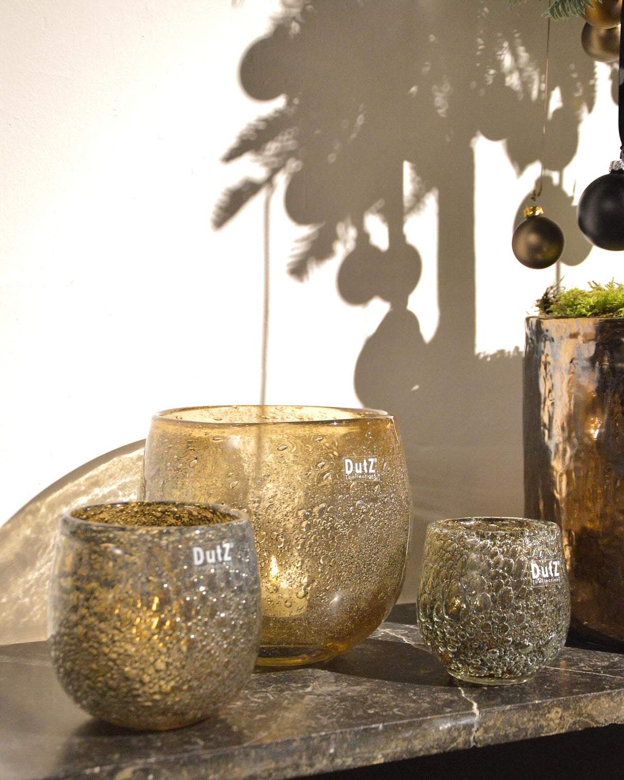 Lowlands Design Diva Glass Hurricane Candleholde