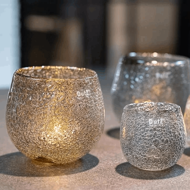 Lowlands Design Diva Glass Hurricane Candleholde