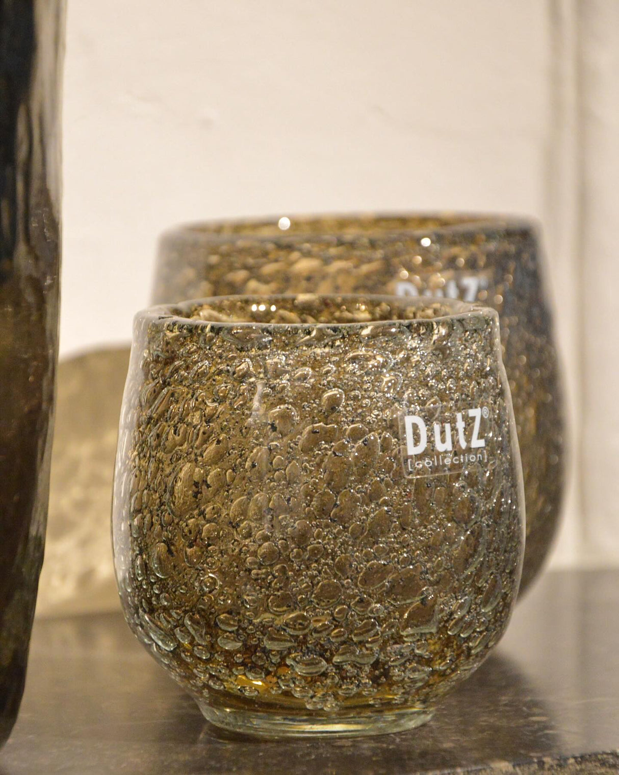Lowlands Design Diva Glass Hurricane Candleholde