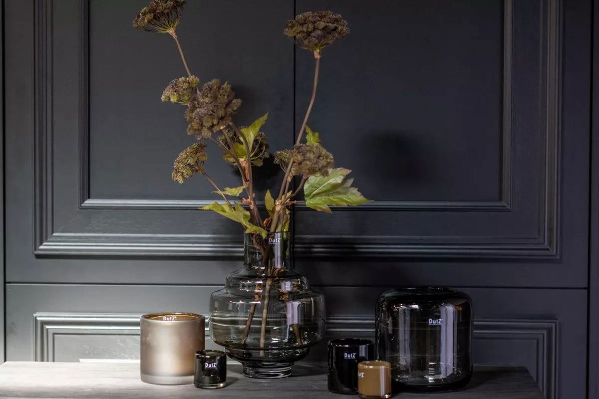 Lowlands Design Urtii Luxe Smoke Glass Vase
