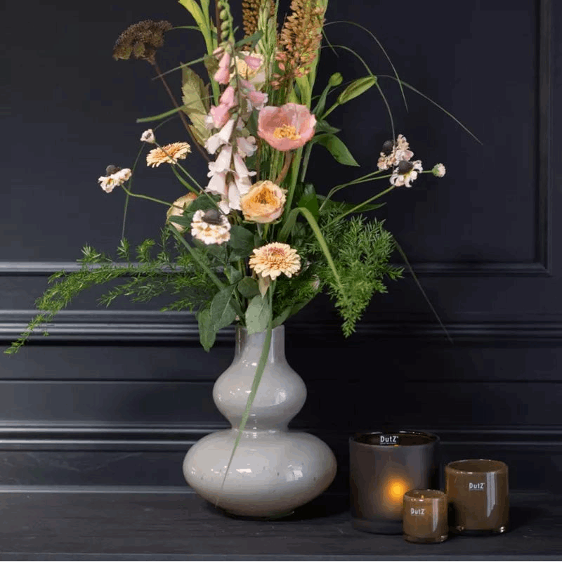 Lowlands Design Eldorado Taupe Vase H30 D26cm