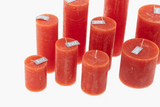 Lowlands Design Luxury Rustic Candle - Coral Red