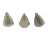 Lowlands Design Taupe Tumbling Glass Vase H12 D10