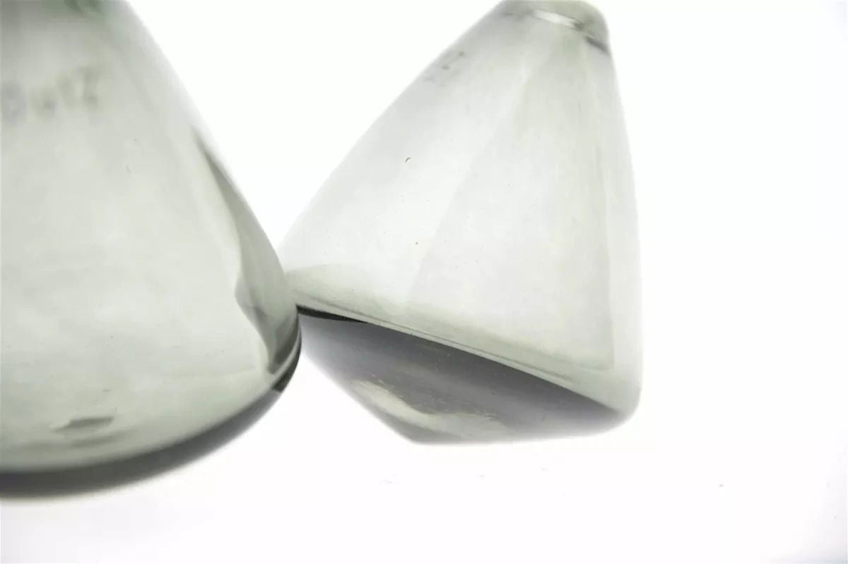 Lowlands Design Tumbling Smoke Glass Vase by Dutz
