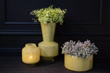 Lowlands Design Shani Chartreuse Glass Vase