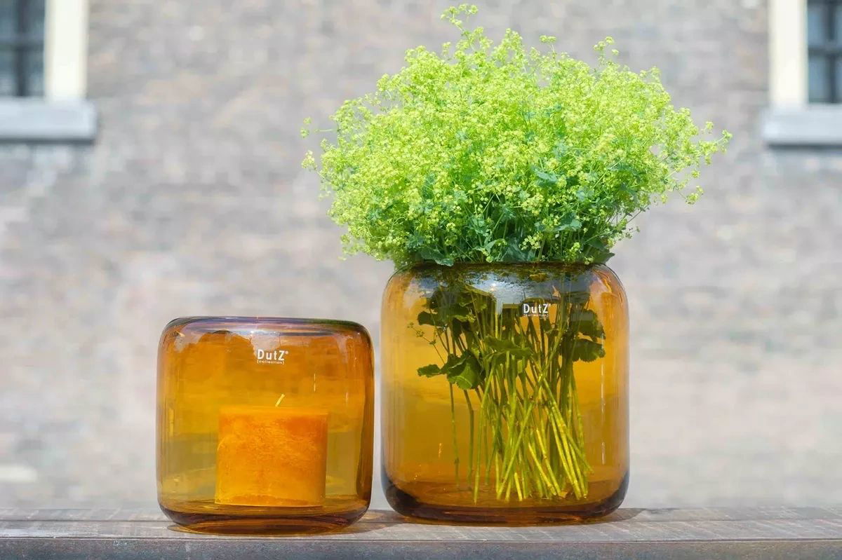 Lowlands Design Vase Mazurka Amber by DutZ
