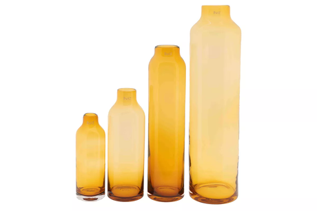 Lowlands Design Longo Amber Glass Vase