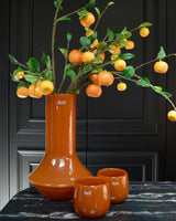Lowlands Design Marco Glass Vase by DutZ - Warm Orange