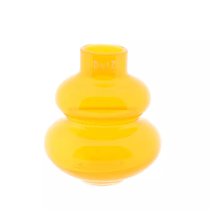 Lowlands Design Orange Glass Vase Skrzyszow H16 D14cm