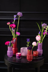 Lowlands Design Rona Glass Vase - Raspberry