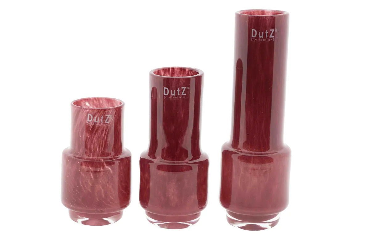 Lowlands Design Rona Glass Vase - Raspberry