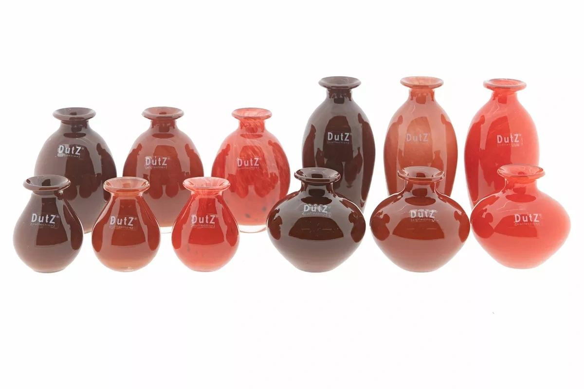 Lowlands Design Nadiel Red Tints Bud Vase Set