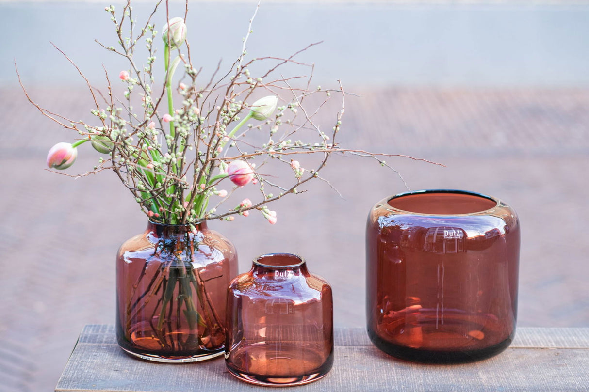 Lowlands Design Mazurka Burgundy Glass Vase