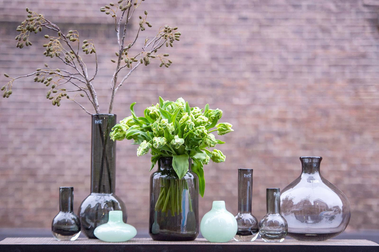 Lowlands Design Nova C Smoke Glass Vase by Dutz