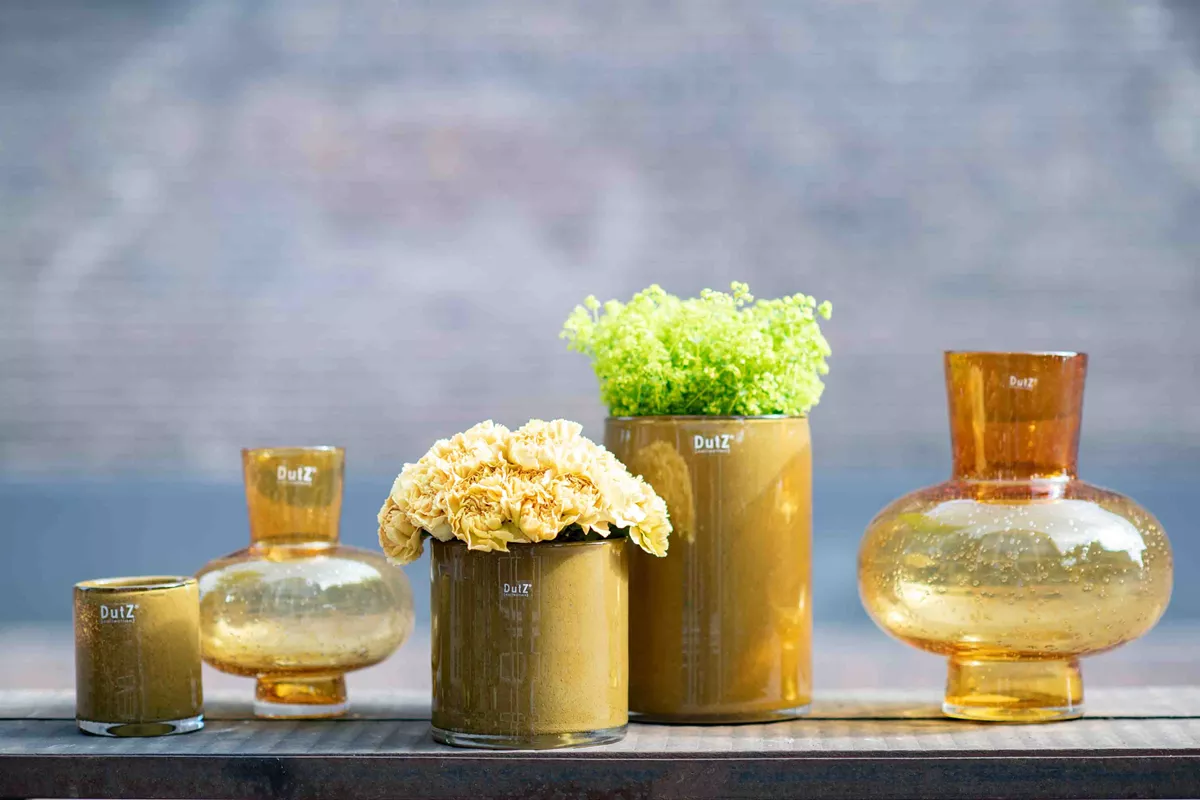 Lowlands Design Modest Vase - Gold Bubbles
