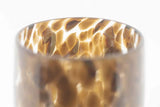 Lowlands Design Barrel Leopard Brown Glass Vase