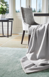 Hush Solid Aqua Luxury Rug by The Rugs