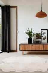 Luxury White Faux Fur Rug