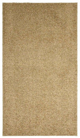 Fiji Latte Beige Washable Solid Shaggy Rug