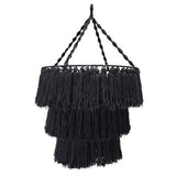 HatiNest Macrame Soft Chandelier - Black