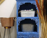 HatiNest Albasia Bathroom Cabinet - Bluewash