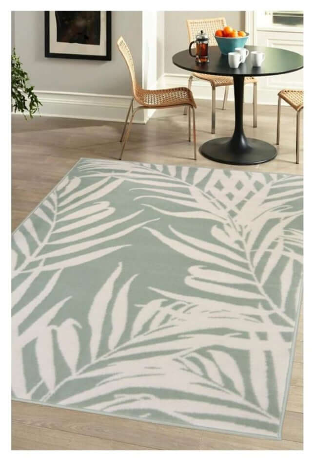 Maestro Leaf Green Rug | 100% polypropylene