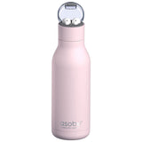 Asobu Stainless Steel Earphone H2 Audio Insulated Water Bottle, 600ml, Pink