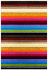 Linea Rainbow Striped Washable Rugs & Runners