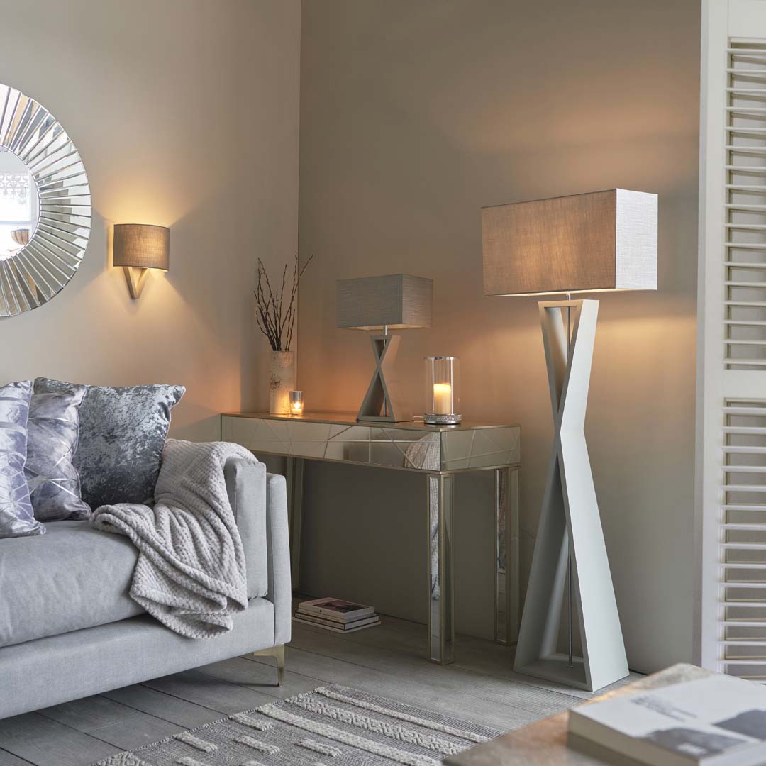 Pagazzi Kaden Floor Lamp Grey