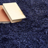 The Rugs Extravagance Navy Shaggy Rug – Plush 50mm