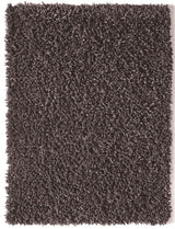 The Rugs Maine Dark Grey Shaggy Pile Wool Rug
