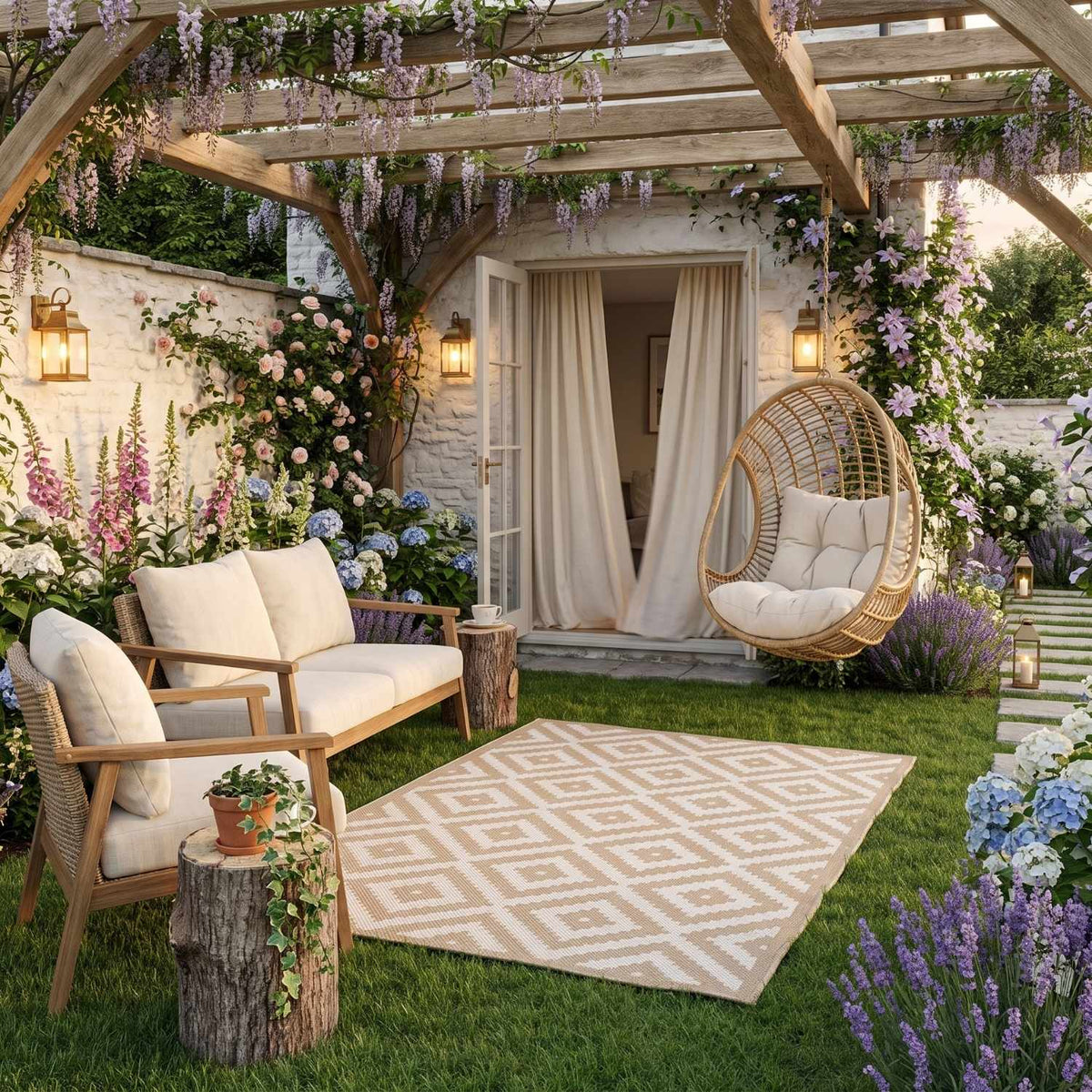 The Rugs Ecology Outdoor Rug Beige 100B
