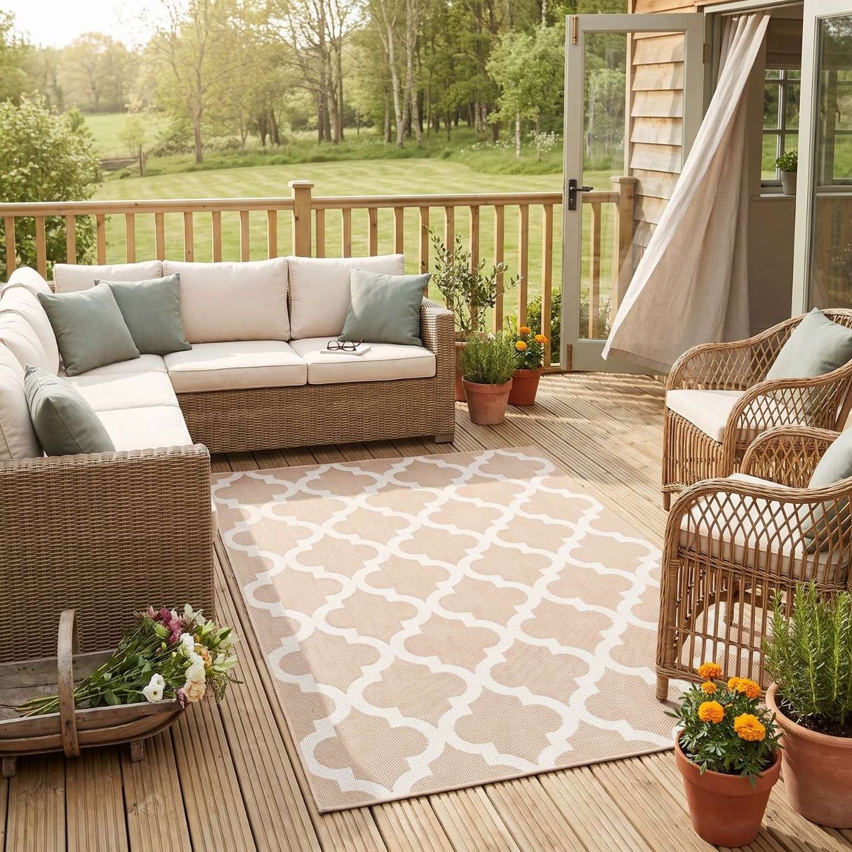 Ecology Outdoor Rug Beige | 400b